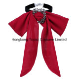 Chiffon Bowknot Necklace for Women Elegant Rhinestone Neck Chain Skirt Decoration Bow Tie (EN-07)