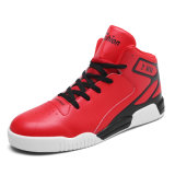 Popular New Red Color Outdoor Casual Shoes Men's Basketball Sport Shoes, High Top Trainers Basketball Shoes Men