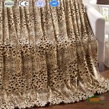 Fashion Leopard Printed Coral Fleece Bedding Blanket 4 PCS Set