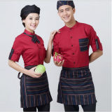 Bar Staff/Waiter/Waitress/Hotel Red Chef Jacket Restaurant Chef Uniform