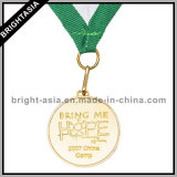 Custom Gold Medal with Medal for Sport (BYH-10731)