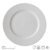 Embossed Ceramic New Design Porcelain Plate