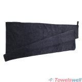 Black Thickened Microfiber Sports Towel