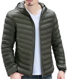 Xiaolv88men's Lightweight Packable Hooded Down Jacket Ultralight Winter Zip Puffer Coat