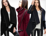 Hot Selling Fashion Women's Stylish Winter Wool Sleeved Coats (14337)
