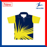 Healong China Factory Price Sports Apparel Gear Sublimation Men's Polo Shirts for Sale