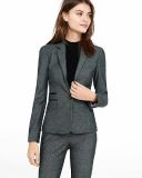 Slim Fit One Button Ladies Grey Formal Suit