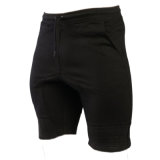 Black Fitness Gym Sports Shorts with Front String