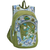 Fashion Flower Printing School Student Backpack Sports Bag