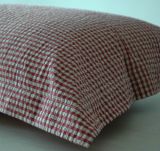 100% Cotton Pillow Case Seersucker-Red