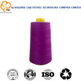 High-Speed 100% Raw White and Dyed Polyester Sewing Thread 40s/2