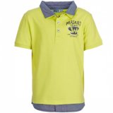 Fashion Design Double Layer Collar and Bottom Polo Shirt (PS240W)