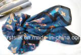 New Digital Print Silk Scarf, Silk Twill Scarf. Silk Scarves