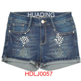 Made in China Newest Fashion Cuffed Denim Jeans (HDLJ0057)