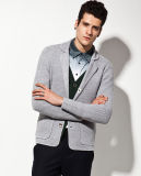 50%Wool 50%Acrylic Tailored Collar Man Sweater