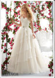 A-Line Organza Lace Bridal Custom Wedding Dresses Wd6817