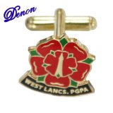 Two Colors Promotional Poppy Cufflinks