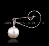Fashion Scarf Shawl Buckle Pearl Brooches for Women Lapel Pin