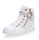 New Fashion Style Girl Canvas Shoes with Zipper (NF-9)