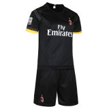 The New AC Milan 15-16 Soccer Jersey Soccer Clothes Suit Black Sportswear