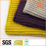 Acrylic Unisex Winter Warm Plain Yellow Basic Knitted Scarf