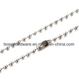 Stainless Steel Beaded Ball Chain Necklace