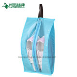 Cheap Custom Wholesale Promotional Non Woven Multifunction Zipper Close Shoe Hanging Bag Travel Visible Makeup Bag Shoe Pouch