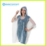 Emergency Rain Coat Rainwear W/ Hood & Sleeve - Clear