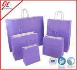 Pruple Paper Craft Bags with Handle