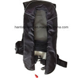 150n Pure Black Color Child Inflatable Water Swim Vest Life Jacket