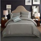 Pure Color Embroidered Bedding Set 6PCS