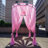 Portable Backdrop Round Wedding Pipe and Drape, Party Curtains for Events