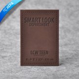 Custom Fashion Leather Patch/PU Emboss Leather Label for Jeans/Handbag