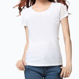 100%Cotton Lady Blank Short Sleeve T-Shirt