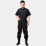 Custom Made Polyester & Cotton Black Guard Security Uniform