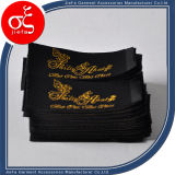 Brand Black Label with Gold Metal Yarn for Clothing Label