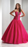 Classic Style Ball Gown Strapless Beaded Prom Dresses (PD3008)