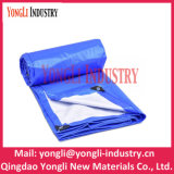 Blue Silver Plastic Waterproof PE Woven Tarpaulins for Agriculture Cover