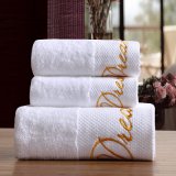 Top Brand Cotton White Bath Towel Star Hotel Towels (DPF10768)