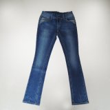 Beautiful Broken Washing Jeans with Embroiedery on Pocket for Lady (HDLJ0023-17)