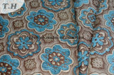 Asia Blue Chenille Pattern Jacquard Fabric (FTH31952)