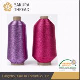 Mh Type Iridescent Metallic Embroidery Thread for Knitting