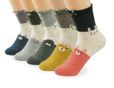 Custom Fashionable Cute Rabbit Jacquard Sock in Various Designs and Sizes