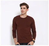 Wholesale Men's Long Sleeve Plain Cotton T-Shirt
