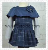 Autumn High Blue Classical Design Dress for Cotton Dress
