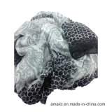 100% Printed Silk Crinkle Shawl