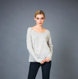 Lady's Fashion Cashmere Blend Sweater 17brpv042