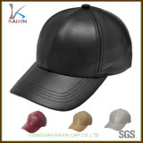 Custom Unisex Plain Blank Leather Baseball Hats Caps