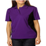 Purple and Black Two Color Polo Shirt