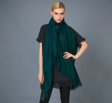100%Alashan Worsted Cashmere Scarf in Solid Color